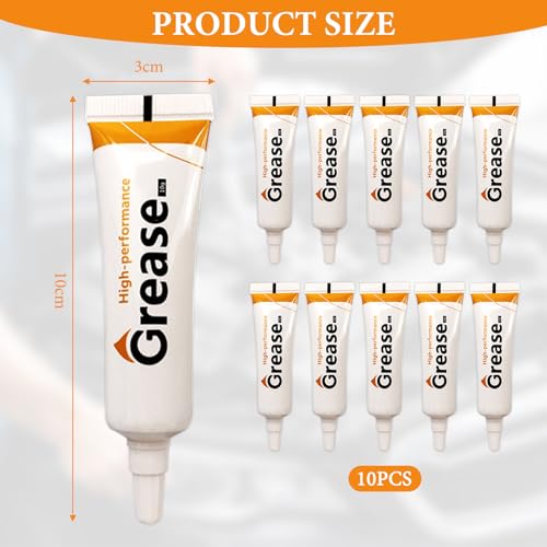 10 Stück 3D Drucker Fett Maschinenfett Armaturen Fett 3D Drucker Teil Zahnradfett Optische Achse Schmierfettfür Kobra Serie 2,Neptune 4 Pro/4 Plus/4 Max,Ender 3 V3 He/Ender 3 V3 Se