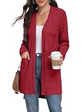 【Versatilité saisonnière】 En tant que cardigan d'hiver, elle peut être combinée avec un look superposé, tout comme une veste légère pour femmes pendant les périodes de transition. Le design intemporel de cette veste en maille pour femmes s'adapte aux robes, jeans ou leggings pour toutes les tenues.