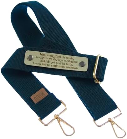 Lacivert Renk, Kişiye Özel Yaratıcı Yazarlar İçin Renkli Çanta Askısı, 120 Cm Unutulmaz Hediyeler, Yüksek Kalite Aksesuar, Günlük Kullanıma Uygun, Ultra Kalite 4 cm Genişliğinde Pamuk Kolon - Görsel 1