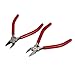 Aexit 125mm Long Pliers Alloy Steel Spring Loaded Diagonal Side Cutting Pliers Wire Cable Side-Cutting Pliers Cutters 2pcs