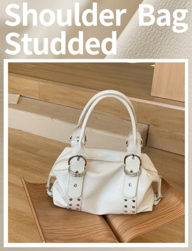 Image of Studded Purses Y2k Shoulder Bag Leather Punk Purse Grunge 2000s Handbag