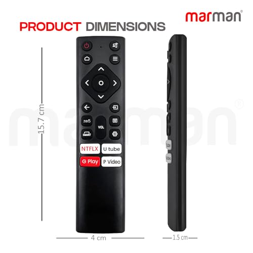 Image of marman Compatible with Nokia Smart Tv Remote Control Suitable for FHD UHD OLED Television Without Voice Command - Match Exactly with Existing Remote Key by Key for Better Performance
