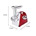 Electric Meat Grinder Meat Mincer & Sausage Stuffer Grinder 2800W Max Sausage Maker with 4 Stainless Steel Grinding Plates, Cutting Blade, Sausage Stuffing Tubes Kubbe Attachments for Home Use&Commercial (Red)