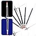 200x Ballpoint Pen Refills Blue and Black Retractable Pen Refills 1.0mm Replacement Pen Refills School Supplies