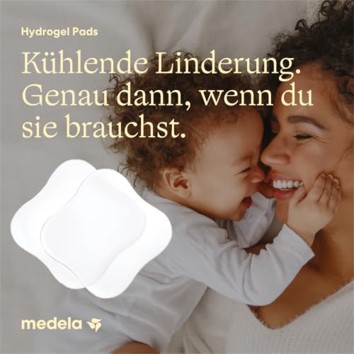 Medela Hydrogel Pads – Linderung und Kühlung für wunde oder rissige Brustwarzen – Steril, einzeln verpackt – 4er Pack – Ansicht 2