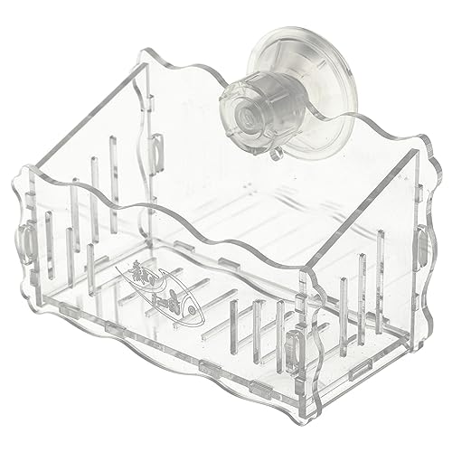 HANABASS 水槽用アクアリウムプランター 水草種植器 吊り下げ式吸盤 透明アクリル製 魚飼育用 水草を健康に育成する水槽植物カップ