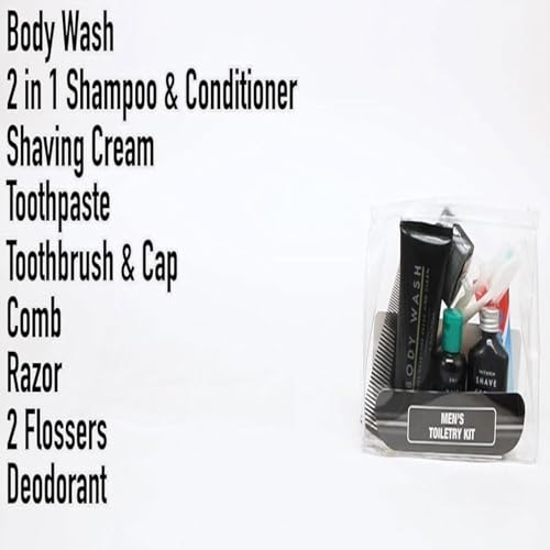 Kit de higiene individual com 25 unidades