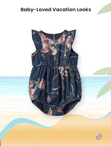Image of PATPAT Family Matching Outfits Mommy and Me Dresses Hawaiian Tropical Vacation Beach Spaghetti Strap Dress and Shirt