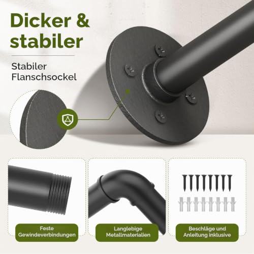 Bamworld Fenster-Pflanzenaufhänger für den Innenbereich, 160 cm, hängende Pflanzgefäße für Zimmerpflanzen, Hängestange, Fenster… – Ansicht 5