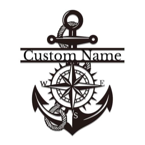 Personalized Anchor Metal Sign
