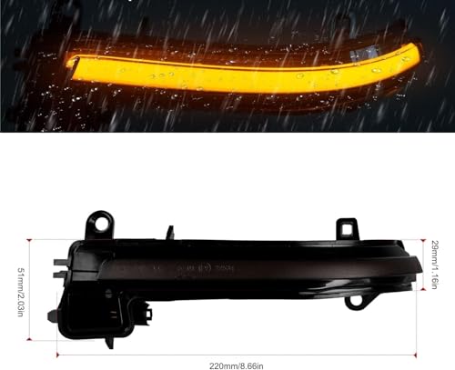 Luz señal giro lateral led secuencial intermitente para espejo de Serie 1 2 3 4 X1 E84 i3 5