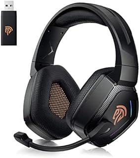 Wireless Gaming Headset with Microphone Over Ear Noise Cancelling Wireless Gaming Headphones Suitable for PS4/PS5, PC
