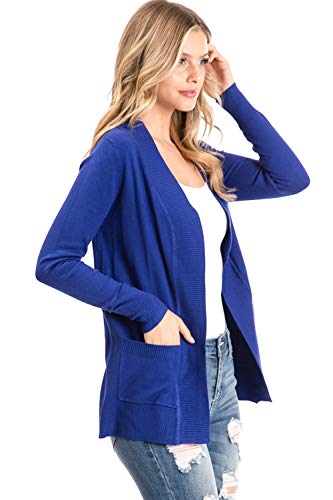 Image of Urban Look Womens Basic Long Sleeve Open Front Comfy Sweater Cardigan