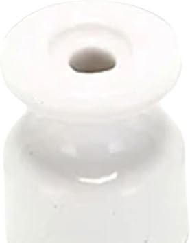 10 Pieces Wall Wiring Insulator Porcelain Ceramic Electrical Accessories Cord Cable Fixing Smooth Surface Withstand Outdoor Conditions Suitabl, White