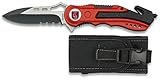  Navaja con insignia GUARDIA REAL Seguridad con Funda 8,1 cm para Caza, Pesca, Camping, Outdoor, Supervivencia y Bushcraft Albainox 19495GR1059 + Portabotellas de regalo