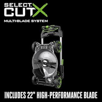 EGO POWER+ Electric Lawn Mower, Self-Propelled Cordless with 22" Aluminum Deck, Select Cut and Touch Drive, Includes 56V 10.0Ah Battery and Charger - LM2206SP