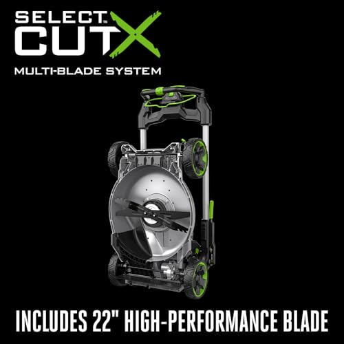 EGO POWER+ Electric Lawn Mower, Self-Propelled Cordless with 22" Aluminum Deck, Select Cut and Touch Drive, Includes 56V 10.0Ah Battery and Charger - LM2206SP