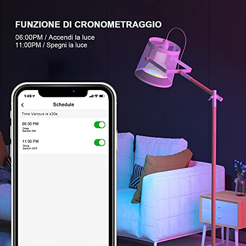 Ampoule Connectée WiFi GU10 EXTRASTAR 6W – RGBW 16 Millions Couleurs, 2700-6500K, Compatible Alexa/Google, 600LM