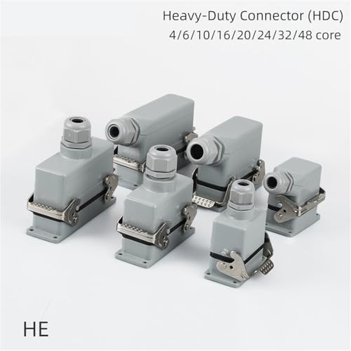 Conector industrial HE 16 pines para mantenimiento y cableado de aviación 2