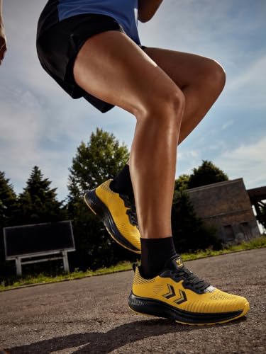 Image of hummel NOVARE Lace Up Sports Shoes for Men with Lightweight Hyper Burst TPR Sole Comfortable Breathable and Slip Resistant Ideal for Running Walking Gym Trekking Hiking