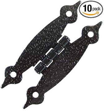 Blockstool Flush Mount Non Self Closing H Style Cabinet Hinge Pack Of 10 Colonial Black Amazon Com