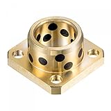 uxcell Sleeve Bearings 20mm Bore 28mm OD 20mm Length Square Flanged Wrapped Oilless Bushings
