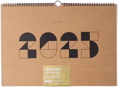 Calendario De Parede A3 Ciceros 2025 Kraft, Cicero