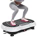 HomeFitnessCode Vibrationsplatte Zuhause für Frauen Männer - Vibrationstrainer Vibrationsgerät mit 99 Intensitätsstufen + 5 Vorprogramm Vibrationsboard für Abnahme Muskelaufbau, Weiß