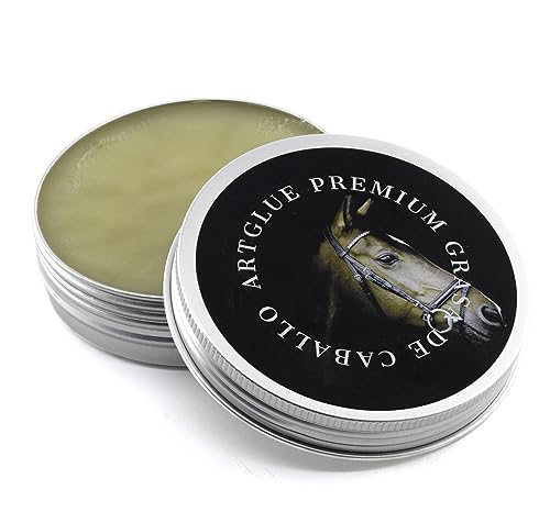 ALECO Grasa de Caballo - Nutrición y Cuidado para Piel y Cuero de Calidad Superior, Fácil de Aplicar, Sin Olores Desagradables - Revive y Protege Cuero (100 GR)