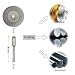 Yakamoz 10Pcs Assorted Small Diamond Cutting Wheel with Mandrel Cutoff Disc Blades Rotary Cutter Tool Kit for Metal Stone Tile, 16mm - 60mm Cutting Dia.