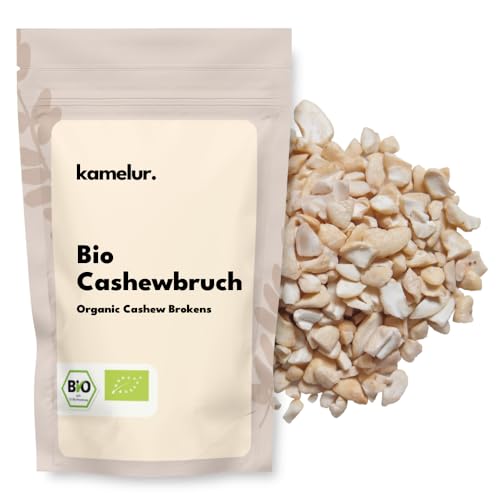 Kamelur 1kg BIO Cashewbruch natur - Cashewkerne unbehandelt und ohne Zusätze aus kontrolliert biologischem Anbau