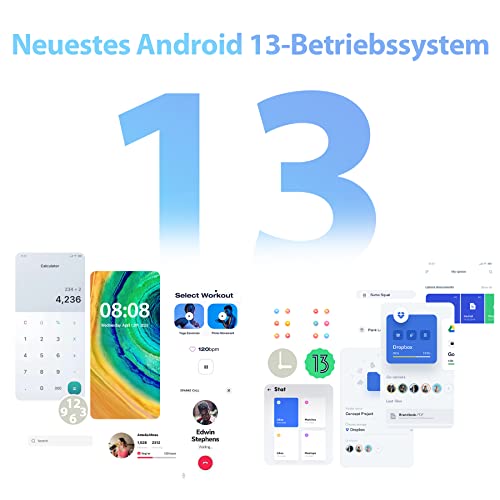 OUKITEL WP23 Outdoor Smartphone Ohne Vertrag Android 13.0, 7GB+64GB Simlockfreie Wasserdicht Handy,...