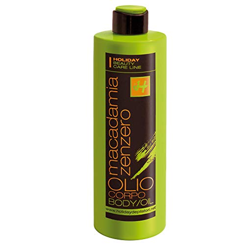 Aceite corporal de macadamia con aceite de macadamia y extracto de jengibre, 500 ml