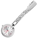 Balacoo Krankenschwester Uhr Taschenuhr Schwesternuhr Ansteckuhr Krankenschwesteruhr Quarzuhr Quarzwerk Pflegeuhr Pflege Pulsuhr Fob Uhr Geschenk für Arzt Damen Mädchen