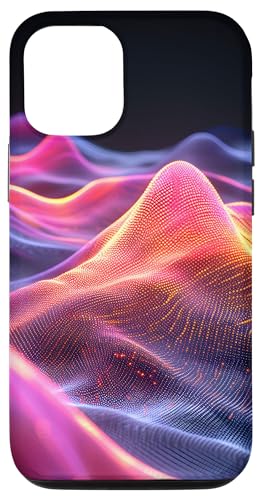 Custodia per iPhone 13 Modello digitale Futuristic Waves Technology