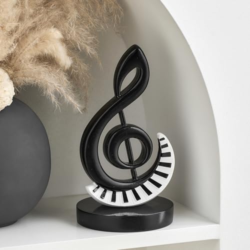 Estatua Nota Musical con Teclas de Piano en Resina miniatura 3