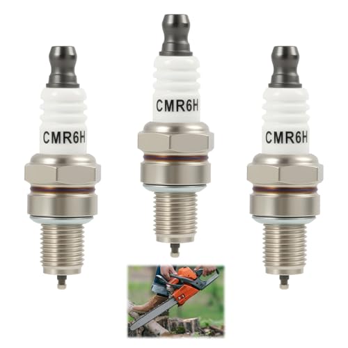 3 Pièces CMR6H Bougie d'Allumage, Bougie NGK 3365, pour Stihl MS170 MS171 MS181 MS211 MS231 MS241 MS251, Souffleurs BG56 BG66 BG86 BR500 BR550 BR600,...