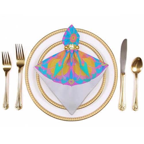 Serviettes de table lavables en tissu durables et douces - 4