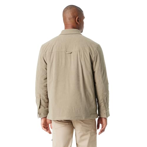 BASS OUTDOOR Mens Cordurory Snap Front Worker Shacket With 4 Usable Pockets Standard4