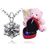 [Enscene] レディースネックレス 高級ジルコニア 光るジュエリーボックス プレゼント セット (LEDジュエリーボックスセット 色：プラチナ)