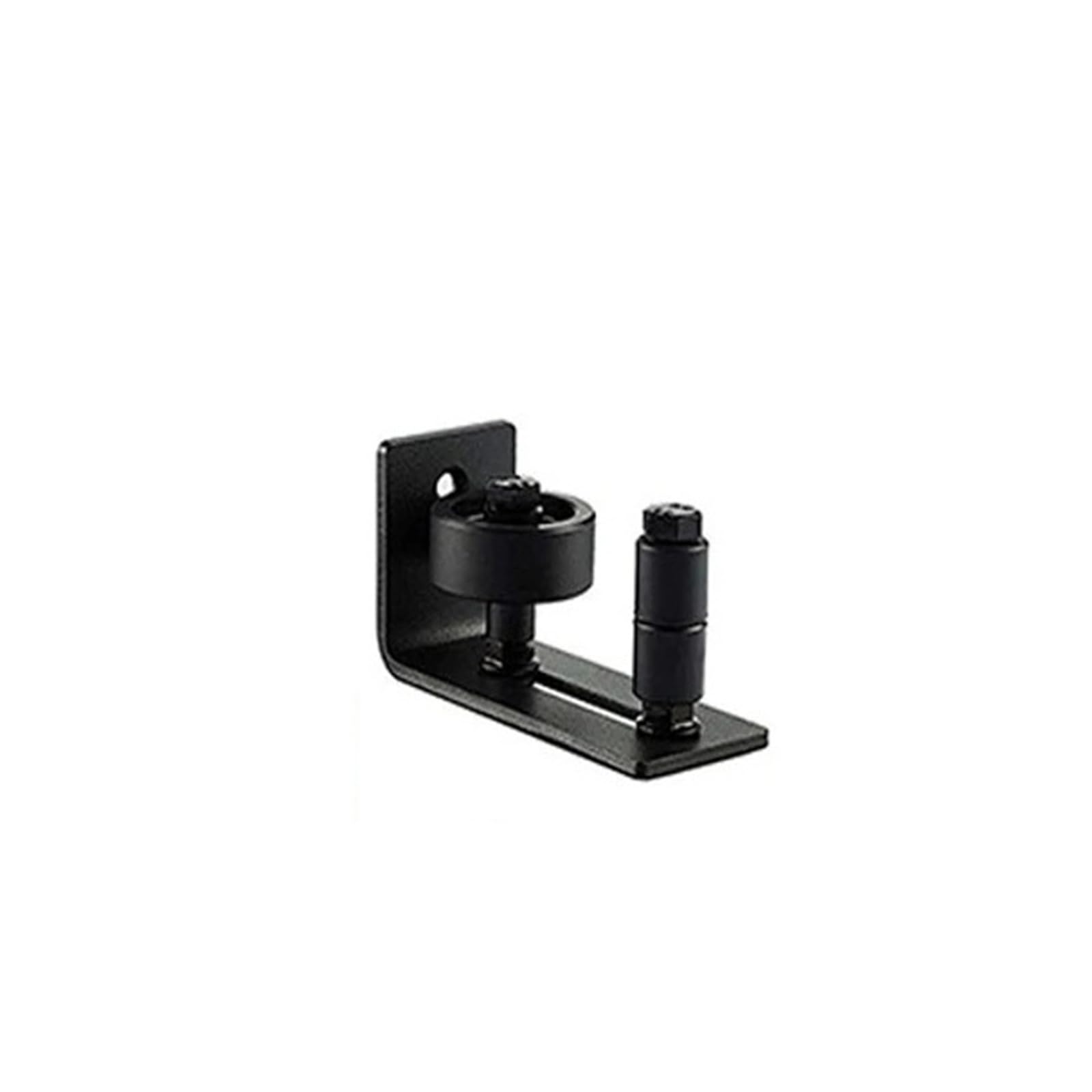 Hqycl Black Sliding Barn Door Bottom Guide Adjustable Flush-Fit Floor Roller With Steel Frame Door Roller Roller Sliding