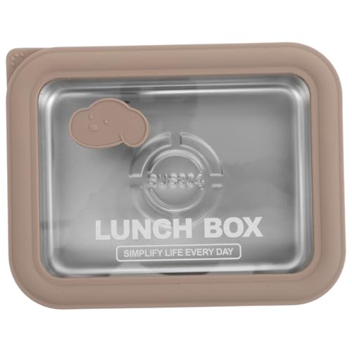 UTHCLO Portapranzo Termico in Acciaio 304 con Coperchio in Vetro Contenitore Pranzo Ufficio Adulti Scatola Bento Portatile e Impilabile per Alimenti Caldi e Freddi Compatibile Microonde