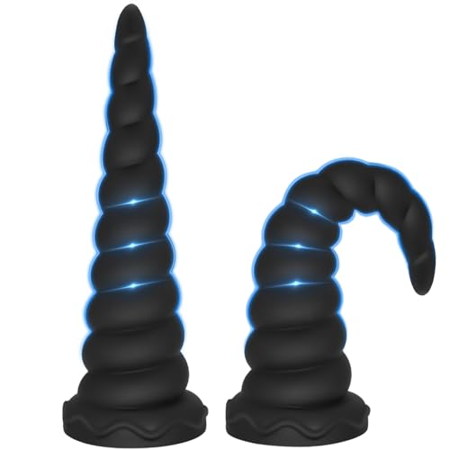 Anal Stretcher Big Anal Plug Trainer Adult Sex Toys for Women and Men Large Butt Plug Anal Beads Training Cone Liquid Silicone Prostate Massager with Strong Suction Cup for Hands-Free Play