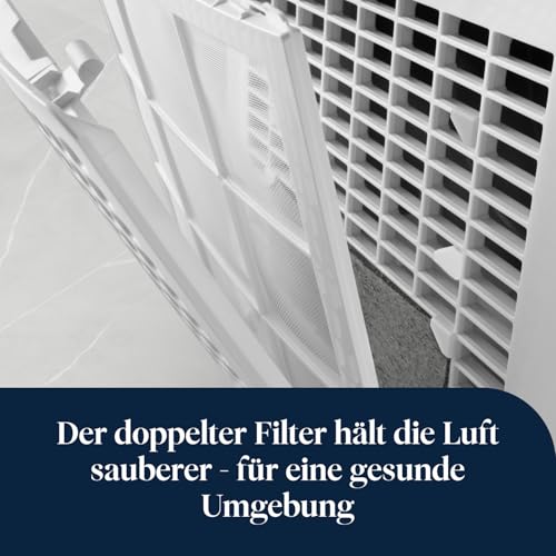De’Longhi Tasciugo AriaDry - Tragbarer Luftentfeuchter mit 3-Fach-Filtersystem, 10L/Tag Feuchtigkeitsentzug, Wäschetrockner, Anti-Schimmel… – Ansicht 3
