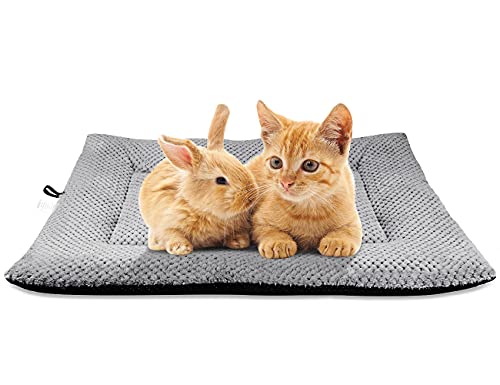 Onarway Cama para perros pequeña: cojín lavable y esponjoso para perros para gatos y cachorros, tamaño S, 61 x 46 cm, colchón Sherpa para mascotas pequeñas, color gris