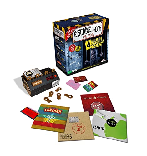 Escape Room The Game, Version 2 - With 4 Thrilling Escape Rooms | Solve The Mystery Board Game For Adults And Teens #TOP1