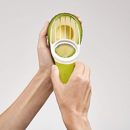Joseph Joseph GoAvocado, 3-in-1 Avocado Tool with soft grip handle, Green