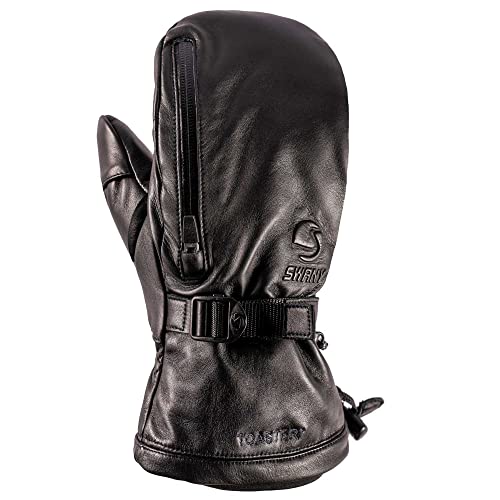 Swany Men's X-Change Insulated Leather Winter Mittens - Waterproof, Breathable With Heat Pocket - View #3