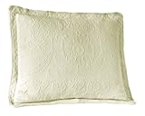 King Charles Matelasse King Sham, Ivory