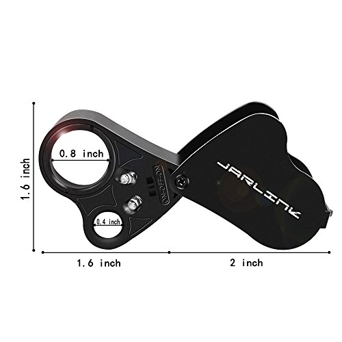 Jarlink OP19537 2 Pack 30X 60X Illuminated Jewelers Eye Loupe Magnifier, Foldable Jewelry Magnifiers thumb #5
